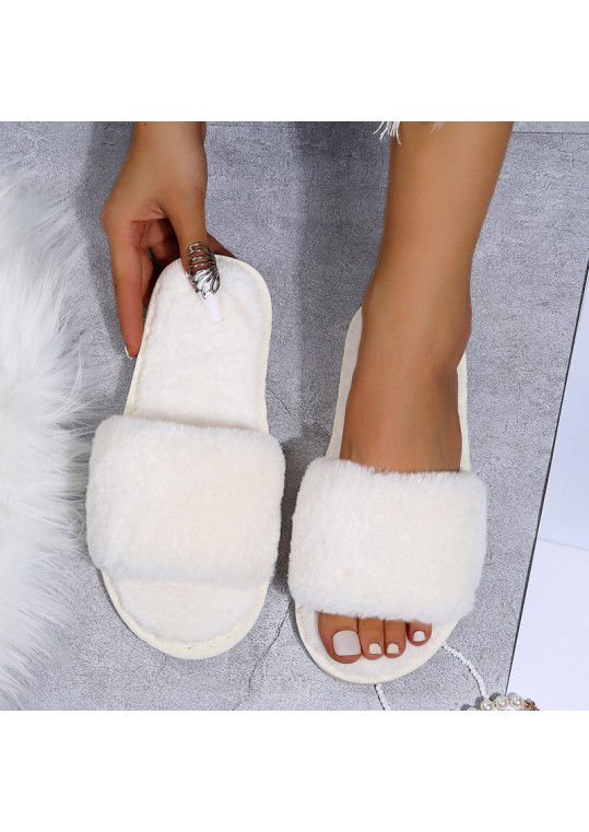 Autumn And Winter Women Casual Plush Flat 