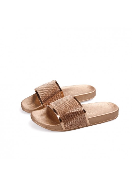 Women Fashion Rhinestone Flat 