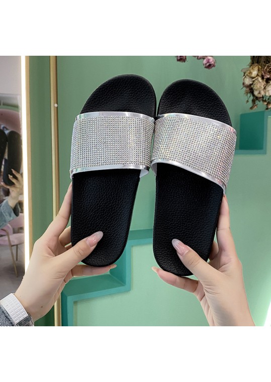 Women Fashion Rhinestone Flat 